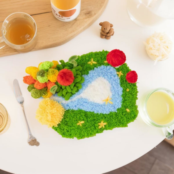 Vuxen DIY virka kit, heminredning, vuxen handgjord virka kit, underlägg virka hantverk ny hemgåva födelsedag jul bröllop