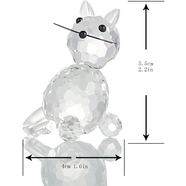 Kristalldjur Samlarobjekt Glaskatt Figur Dekoration Pappersvikt Bordscentrum