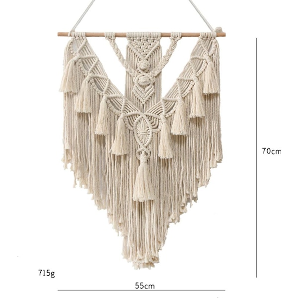 Veggteppe Veggdekor Boho Chic Boho Vevd Husdekor