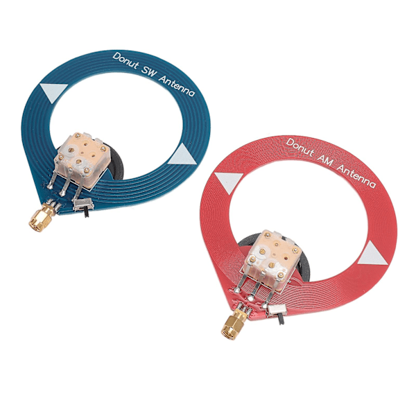 2 stk. Donut AM og SW Antenne Erstatning AM Loop Antenne Innendørs Kortbølge Radioantenne for Hjem Stereo Mottaker FM Radio