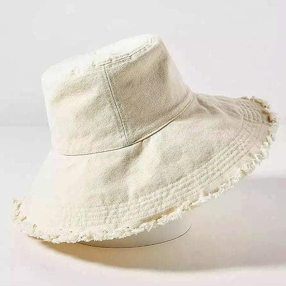 Sommarstrandhatt med bred brätte för kvinnor