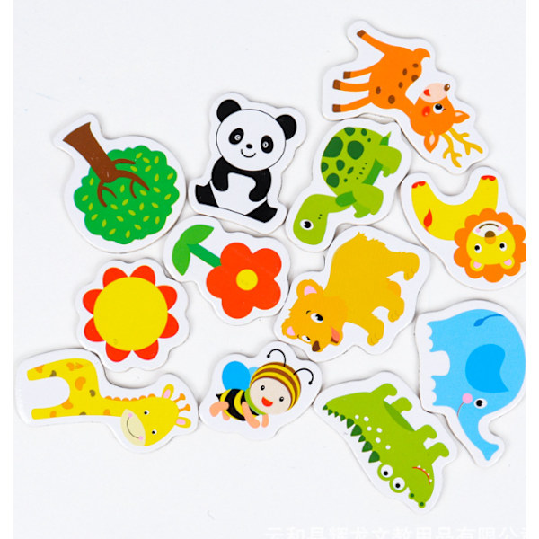 12-Pack - Strong Fridge Magnets / Magnets - Animals multicolour