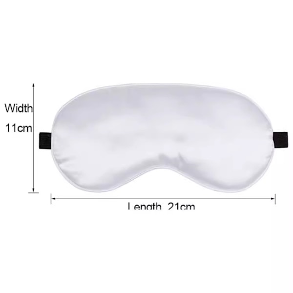 Sovmask för Resor Andningsbar Justerbar Spänne Sovmask (Vit) White