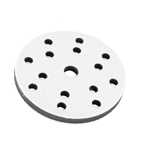 150 mm Diameter Mjuk Buffert Svamp Interface Dämpningsplatta kompatibel med Slipplattor (17 hål)