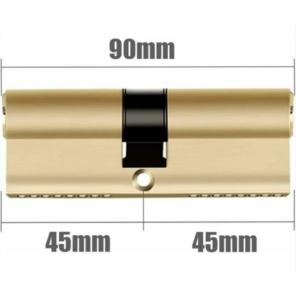 Antistöld dörrlås i koppar för hemmet - 90mm, 1 styck