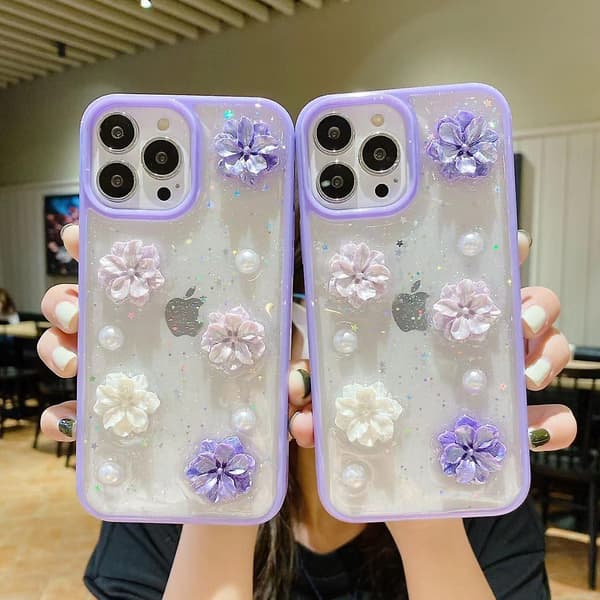 3D Sløyfe Epoksy TPU Telefondeksel For iPhone 13 Pro Max