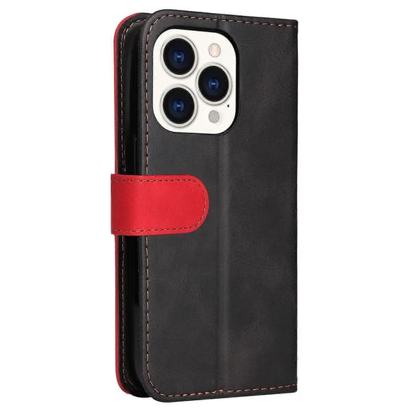 For iPhone 14 Pro Max Skinntelefondeksel med sømfarge