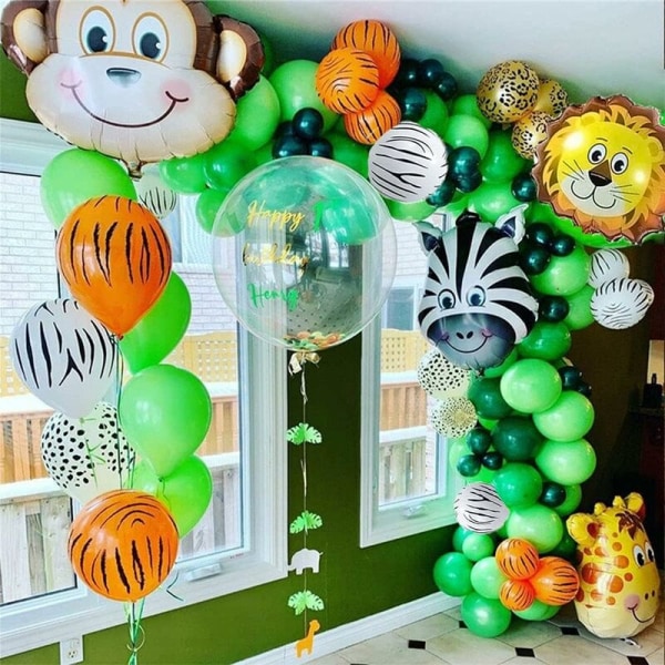 Ballon dekoration til fødselsdagsfest vit