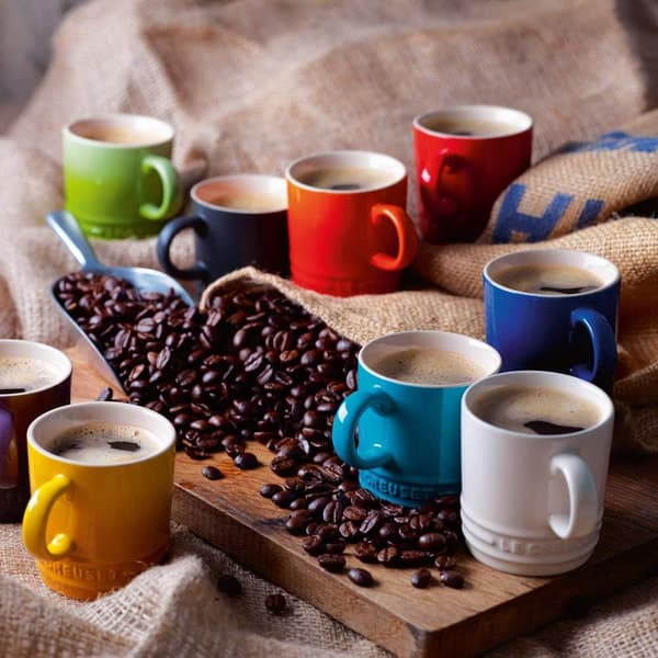 Stentøjs kaffekrus, 350 ml, Cerise Matte Black 200 ml