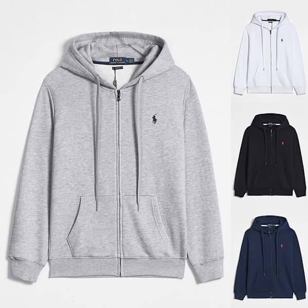 Hættetrøjer til mænd Sweatshirt med lynlås Hættetrøje Casual Langærmet Pullover B XL B XL