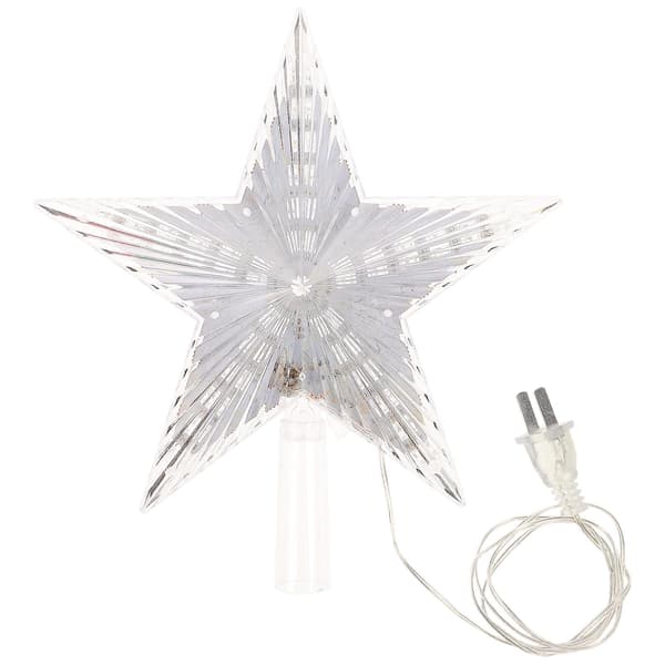 Julepynt LED Stjerne Tretopp Lysende Stjerne Topper Julestjerne Tretopp Julestjerne Topper