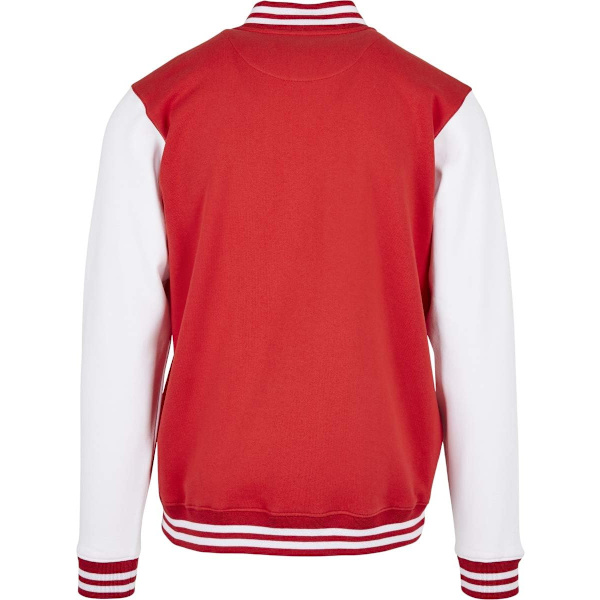 Build Your Brand Miesten Peruscollegetakki L Red/White