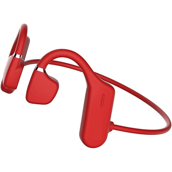 Luujohtokuulokkeet Bluetooth Open Ear Langaton HiFi Stereo -kuulokkeet mikrofonilla urheiluun, kuntoiluun, pyöräilyyn, juoksuun, ajamiseen (punainen) Red