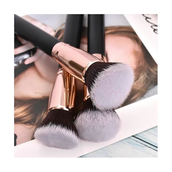 3st Sminkborstar Foundation Löst Puder Concealer Blandning Rougeborste Professionell Kosmetisk Be