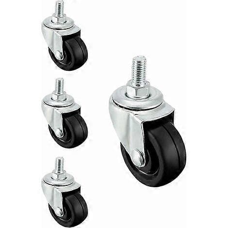 4 x 40 mm kumipyörät M8-kierteellä, Starlight