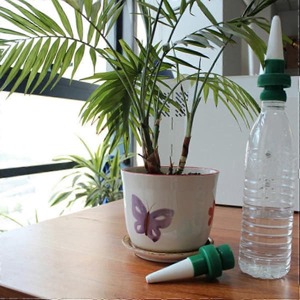 12 st Växtvattendroppare Dispenser Trädgård Automatisk Vattenflöde Droppbevattning Vattningssystem Kit