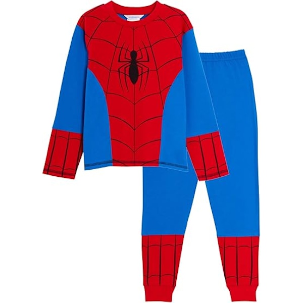 Barnens Spiderman Pyjamas Hel Lång Klänning Upp Pyjamas Avengers Nattkläder Set 90cm 90cm