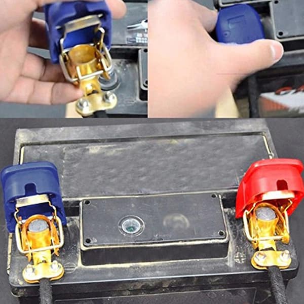 Hurtigudløser batteriterminaler - 1 par til campingvogne, både og autocampere
