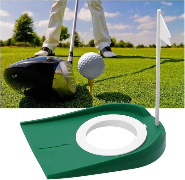 Golf Putting Cup i plast, justerbar med hull og logo