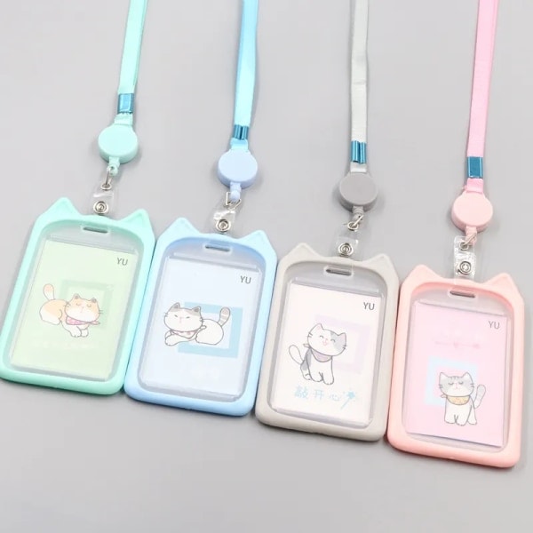 Sarjakuva Lapset Lanyard Kortinpidike Opiskelijakortin Kansi Kaulahihna Köy Liike Bussi Pankki Luottokortinpidike Lanyard Merkki Kotelo Pinkki Pink