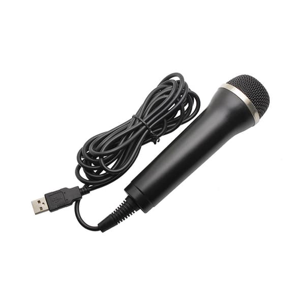 2x USB-mikrofonia, musta