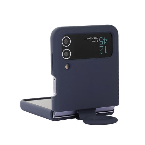 For Samsung Galaxy Flip 4 Silikon Integrert Ring Spenne Telefondeksel