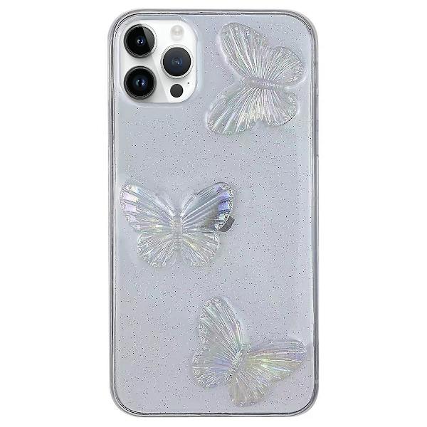 Fjäril TPU Skal för iPhone 15 Pro
