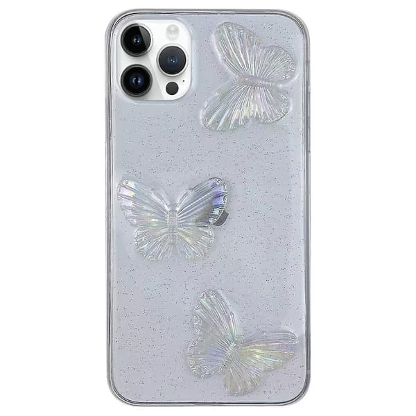 Sommerfugl TPU Telefondeksel For iPhone 15 Pro