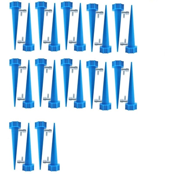Automatisk blomvattning droppbevattning (24 blå) vit