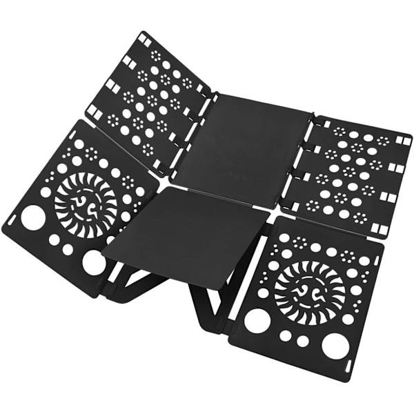 2 stk T-skjortemappe Klærmappe Klær Folding Board Rask og praktisk Folding Skjorter for barn og voksne Negro