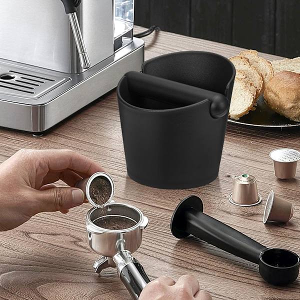 Kaffebankeboks, beholder for kaffegrut, kaffebankebeholder, kaffetilbehør, barista tilbehør