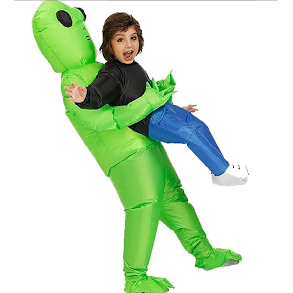 Alien Oppustelig Kostume Ferie Kostume Spoof Horror Rekvisitter Julekostume Tøj med Oppustelig Enhed aldult