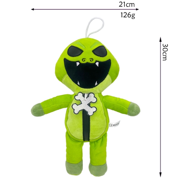 Nightmare Critters Plyschleksak Yarnaby Plushies Stoppade Djur Poppy Playtime Dockor Barnpresenter Green Alligator