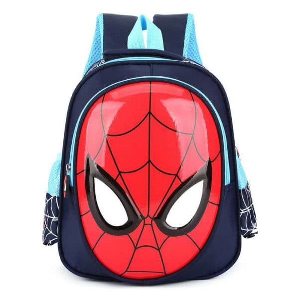Børn Drenge Spiderman Rygsæk Skoletaske Sort Sort Black