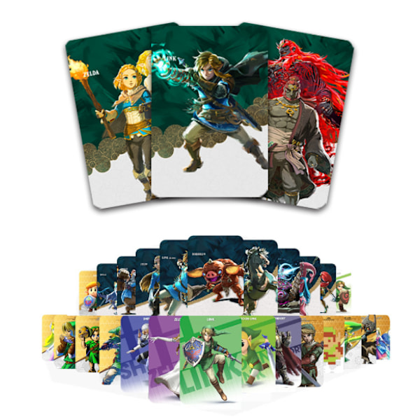 Zelda Amiibo NFC-kort Nemme at spille Spilkort Perfekt til ivrige spillere og samlere Breath of the Wild Universelle Item-kort 3PCS 31*21mm