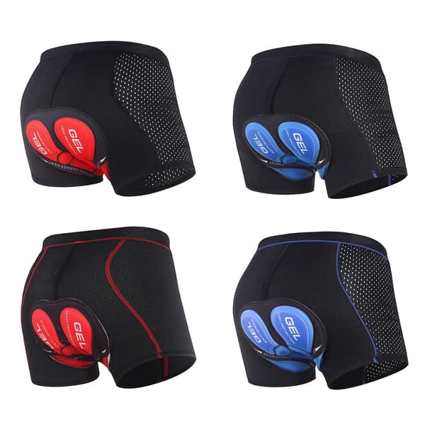 Vadderade cykelbyxor Cykelunderkläder 5D Andningsbara byxor Shorts Mtb Damer Herr Blå