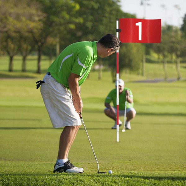 Golf-lippu 180 cm puutarhaan, sisäpihalle, puttausalueelle, golfreiälle ja lippu puttiharjoitteluun