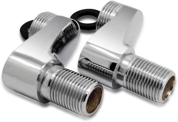 2 Pak Tub-Hane Adaptere, Svingarm, Justerbar, 3/4\" 1/2\"