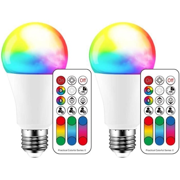 ®RisingFF Värinvaihtava LED-lamppu, 16 väriä, 70 watin vastaava, DIY-salama, lämmin valkoinen 2700K RGB kaukosäätimellä