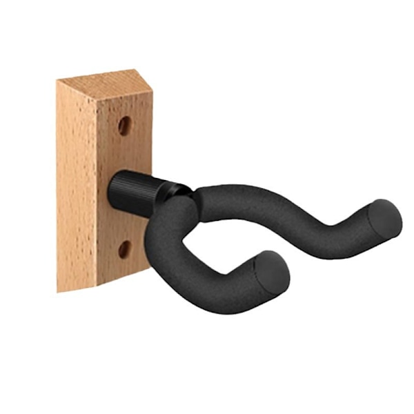 Väggfäste för gitarr i trä, massiv trähängare lämplig för akustisk elgitarr bas folk ukulele mandolin Birch 2pc