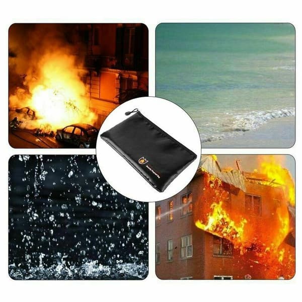 Brandsäker Dokumentväska Kassa Brandskydd Vattentät