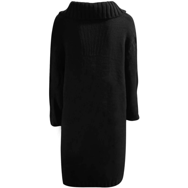 Sort M størrelse cardigan stor størrelse genser kåpe for kvinner black M