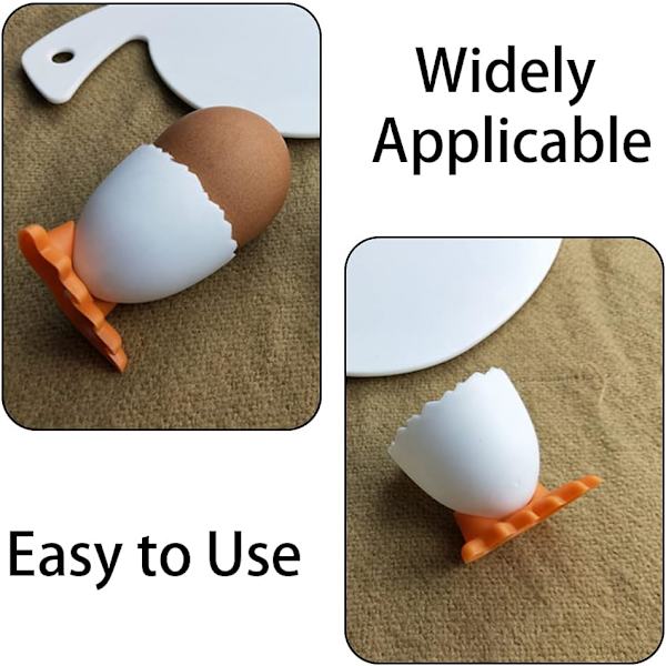 Egg Kopper Tegneserie Egg Holdere Myke Hardkokte Egg Kopper for Frokost Brunsj Myke Kokte Egg