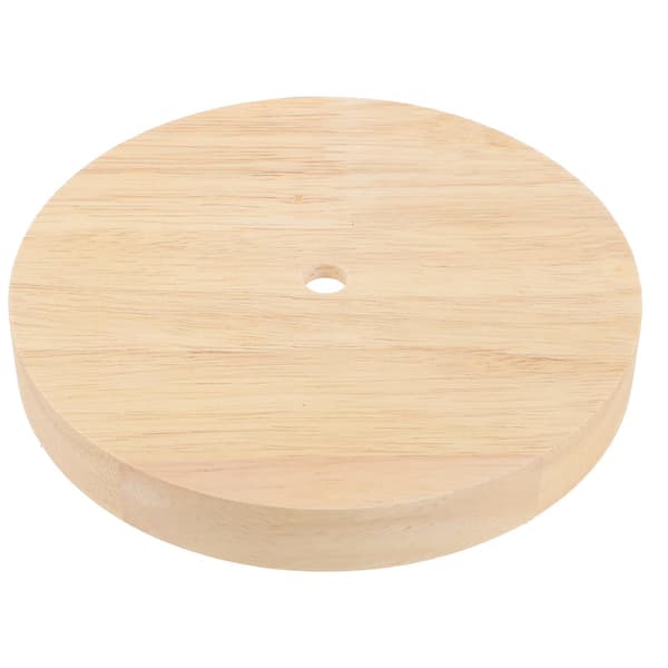 Træ Bordlampe Base Rund Lampe Display Base Træ Display Sokkel LED Lys Base (E27/E14)