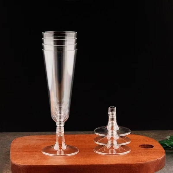 150 stk. 150 ml plast vinglass, champagneglass, rødvinsglass, allsidig, et must for festkarneval 150 items