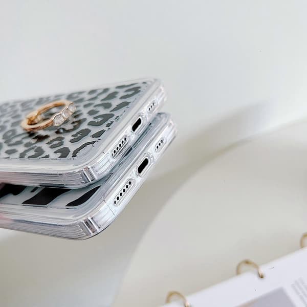 Mykt TPU-ringstativ telefondeksel til iPhone 15 Pro Max