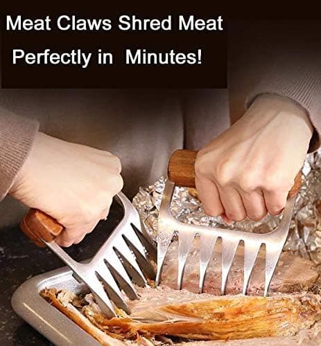 Kjøttklør for Pulled Pork Kjøttklør BBQ Gafler Rustfritt Stål