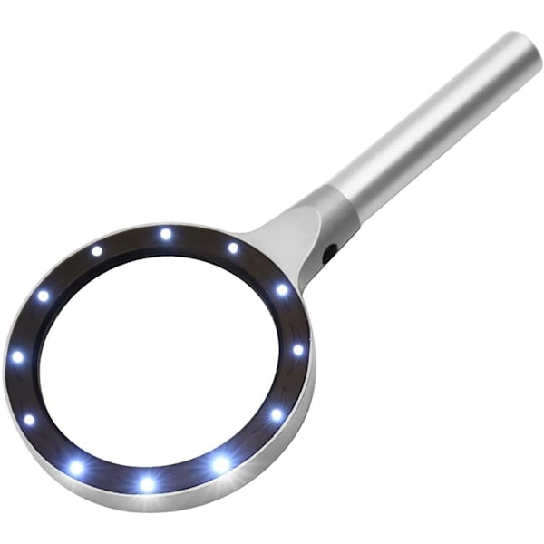LED-forstørrelsesglas med belysning