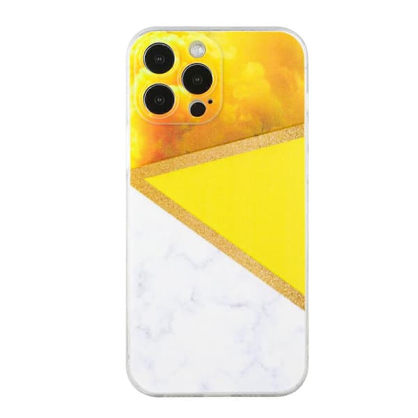 Søm Marmor TPU Telefondeksel For iPhone 14 Pro Max