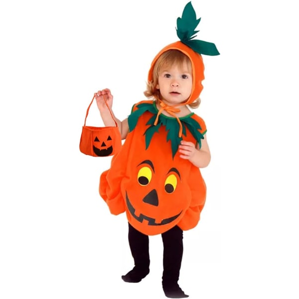 Halloween cosplay søt gresskar baby kostyme